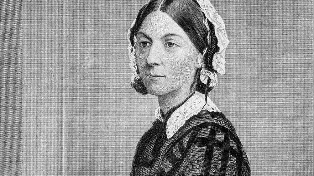  A portrait of Florence Nightingale, the architect of modern nursing