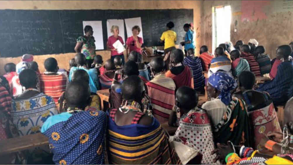  Teaching women's health and female genital mutilation to a group of Maasai women